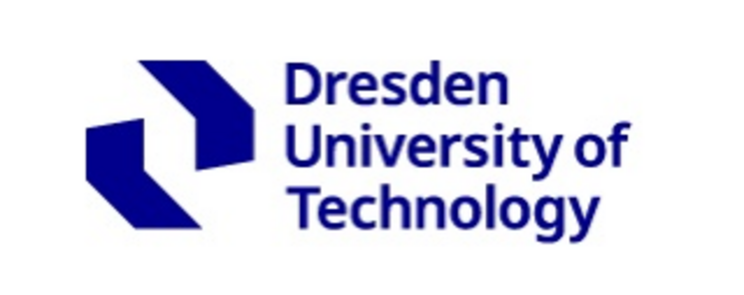 TU Dresden's logo. It shows two geometric forms next to the words Dresden University of Technology.